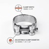 Diforma Pipe Clamps 36-39mm Strong Reinforced Pipe Clamps Galvanized Steel