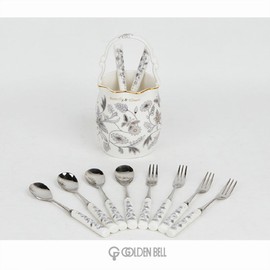 Golden Bell Butterfly Gray Wrinkle Tablet (Large) 11P / 골든벨 버터플라이 그레이 주름수반(대)11P