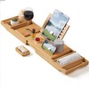 XcE Bamboo Bathtub Caddy Tray - Expandable to 41 Inches