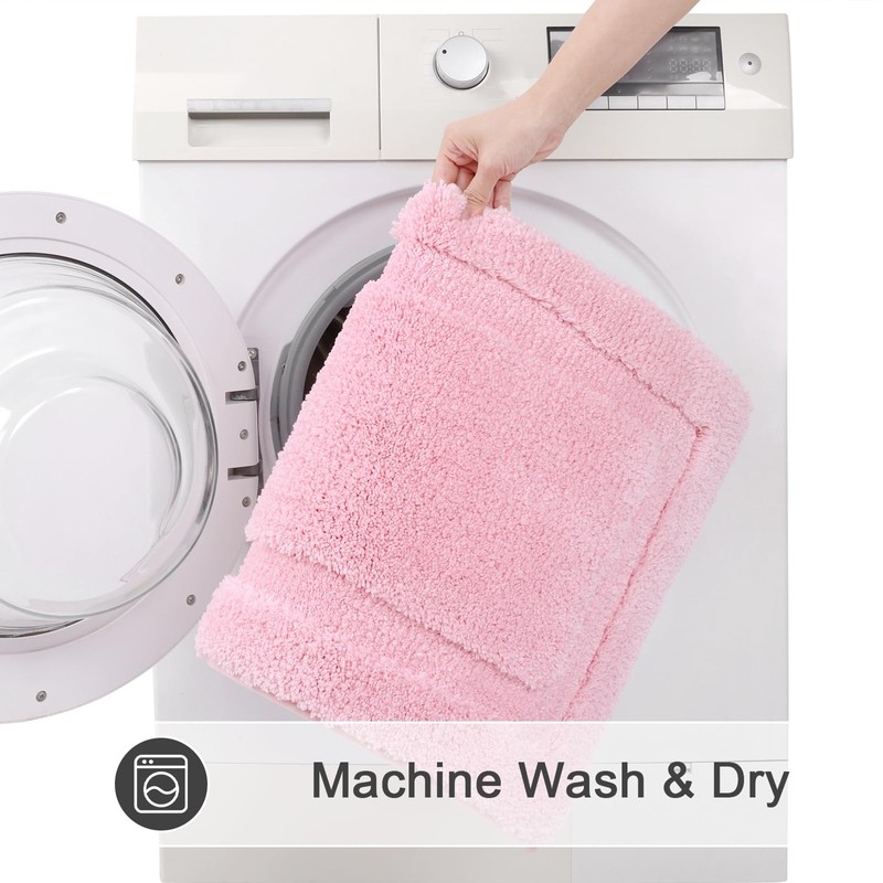 SHACOS Super Soft Bathroom Rugs 20x32 inch Non Slip Washable
