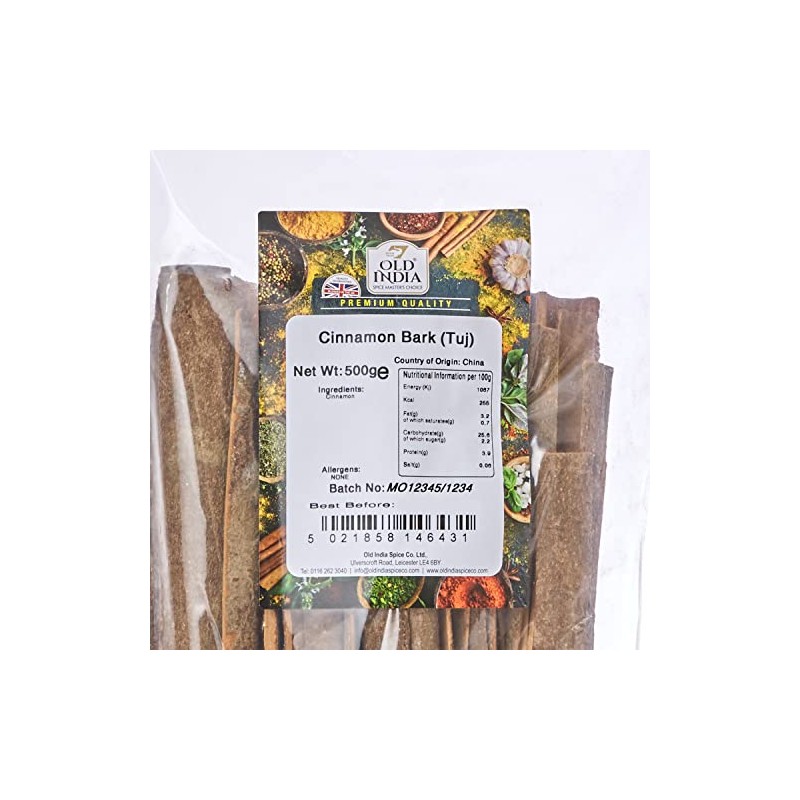 Old India Cinnamon Bark (Tuj) 500g