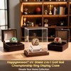 Happyseason 2-in-1 Golf Ball & Championship Ring Case Display
