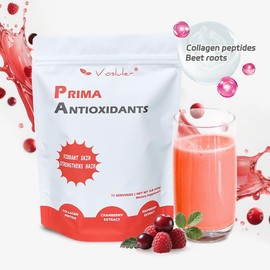 Vosluler Hair, Skin & Nail Support Powder – Multivitamins, Collagen Peptides, Raspberry & Cranberry Extracts, Prebiotics – 1LB Supplement