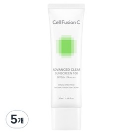 Cellfusionc Advanced Clear Sunscreen 100 SPF50+ PA++++, 50ml, 5 pieces / 셀퓨전씨 어드밴스드 클리어 썬스크린 100 SPF50+ PA++++, 50ml, 5개