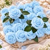 25-Piece Artificial Rose Flowers for DIY Arrangements – Stemmed Faux