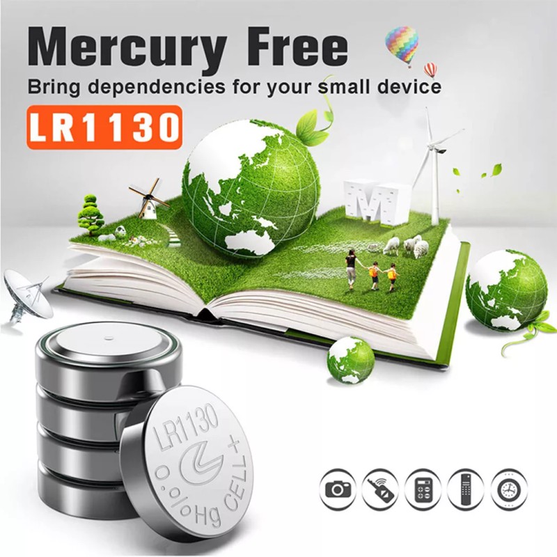 PKCELL Lot LR1130 AG10 389 Alkaline Battery 1.5V Button Cell