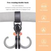 Lizihengpi 6 pieces convenient bicycle hooks for hanging luggage travel