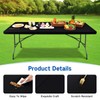 Nacuci Rectangle Elastic Fitted Tablecloth, Windproof Polyester Table Cover, Scratch