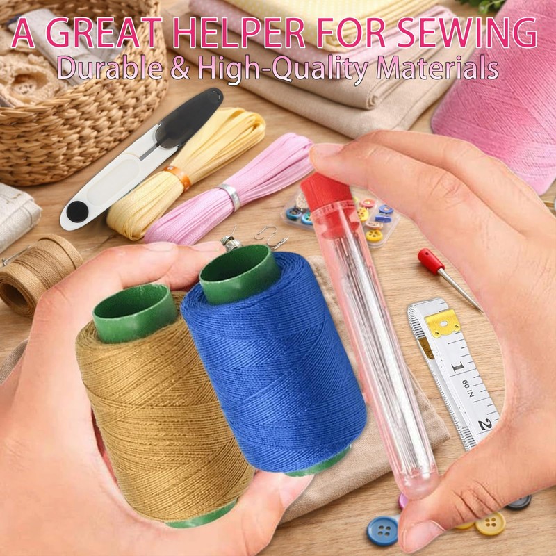 Hand Sewing Kit with 25 Big Eye Sewing Needles, 43