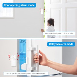 AMIR Door Window Alarm 3 Pack - Home Security Sensor with Windows Open Alarms - Pool Alarm for Kids Safety - Keep Your Home Safe