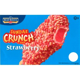 Blue Bunny 2011 Blue Bunny Sundae Church Strawberry Bar Novelty Ice Cream Truck Decal 8"x5"