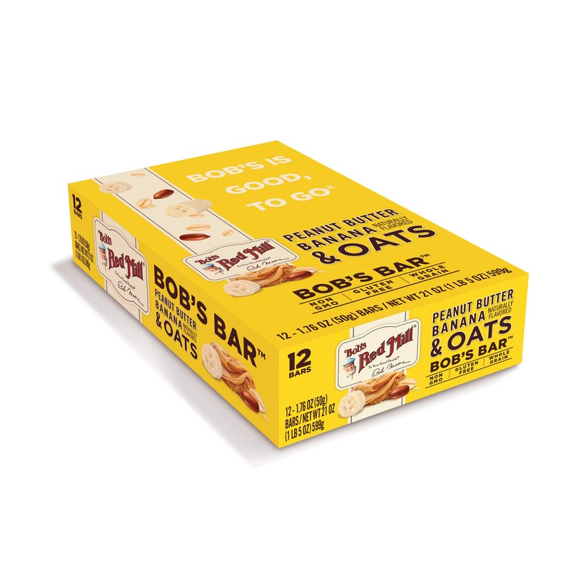 Bob's Red Mill 12pk Peanut Butter Banana & Oats Bar,