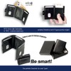 Slim Wallet Deluxe, Carbon leather black with coin compartment small,
