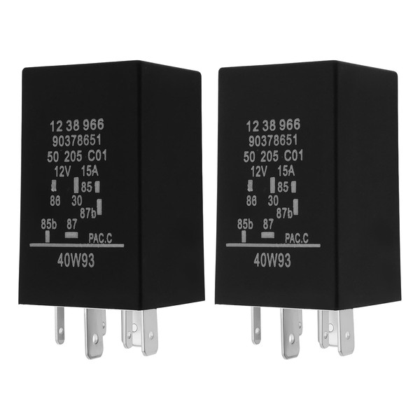YINETTECH 2Pcs 6Pin Fuel Pump Relay 90378651 1238966 Compatible with