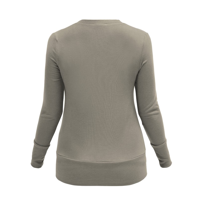 Long Sleeve Sweater Snaps Button Down V Neck Knit Cardigans