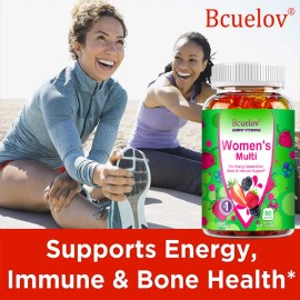 Bcuelov Women'S Daily Gummy Vitamins Enhance Immunity Promotes Bone Health Metabolism