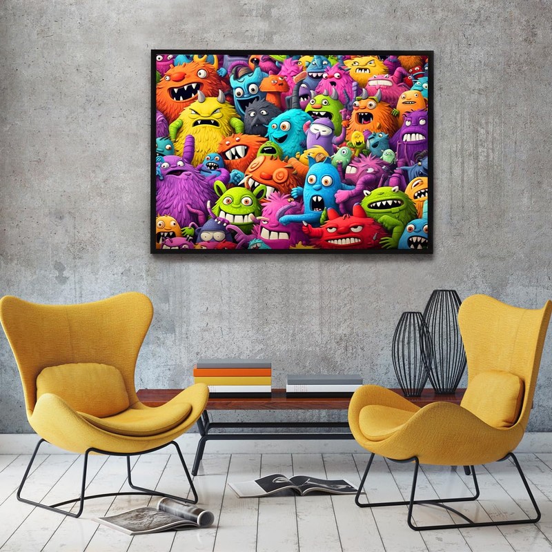 Puzzle 1000 Pieces, Puzzle for Adults, Impossible Puzzle, Colourful Tile