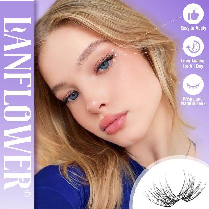 Wispy Lash Clusters Natural Eyelash Clusters C Curl Individual Lashes