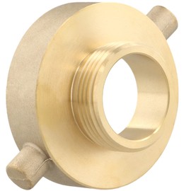 yeesport Fire Hydrant Adapter, 2-1/2 NST (NH) Female x 1-1/2 NST (NH) Male Hose Adapter, Corrosion Resistant Brass Fire Equipment Accessory