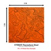 KYDEX Thermoform Sheet - (Topographic Camo) - (Hunter Orange/Black) -