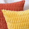 Madizz Pack of 2 Boho Striped Corduroy Throw Pillow Covers