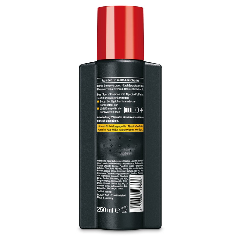 Alpecin Sport Caffeine Shampoo CTX – 2 x 250 ml