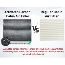 Upgraded Activated Carbon Cabin Air Filter Kit for 2016-2018 Ram 1500 2500 3500 Air Conditioning 68318365AA,Filter Access Door CF11671 68052292AA 68406048AA Ram Cabin Air Filter Cover