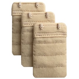 Chanie Women Pack of 3 Soft Comfortable 2 Hooks Bra Extender,2.4"x 1.5"