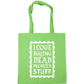 Hippowarehouse I Love Buying Dead Peoples Stuff Tote Shopping Gym Beach Bag 42cm x38cm, 10 litres