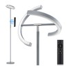 SIBRILLE Silver Floor Lamps for Living Room, Stepless Dimmable Standing