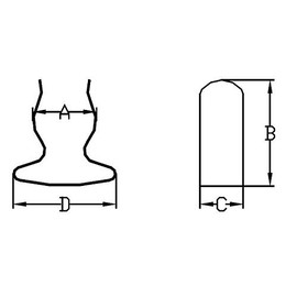 White Water Stainless Boat Hook Clips (2939SS - 1” to 1-1/4”) (Pair)