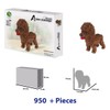 Atomic Building Poodle Dog or Poodle Figure to Build with
