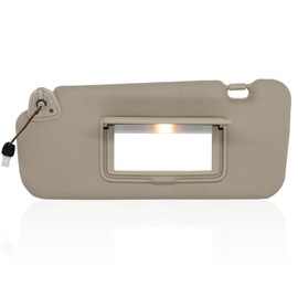 NHILES Left Driver Side Sun Visor Fits for Nissan Murano 2009 2010 2011 2012 2013 2014 Replacement Sun Shade # 96401-1AA1B (Beige)