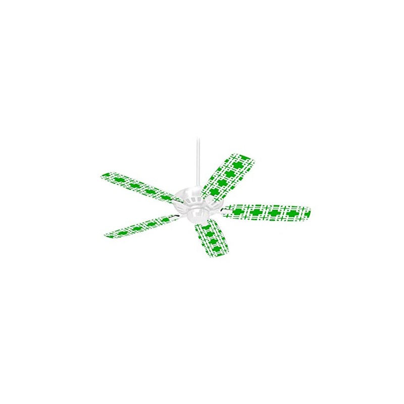 Boxed Green - Ceiling Fan Skin Kit fits most 42
