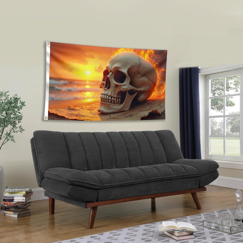 Pirate Flag 90 x 150 cm with Eyelets - Large