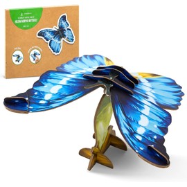 Tapwish 3D Paper Puzzle Educational Toys for Kids Ages 4-8, Preschool DIY Craft Learning Toys, Birthday Gifts for Boys and Girls (Butterfly, 21pcs)