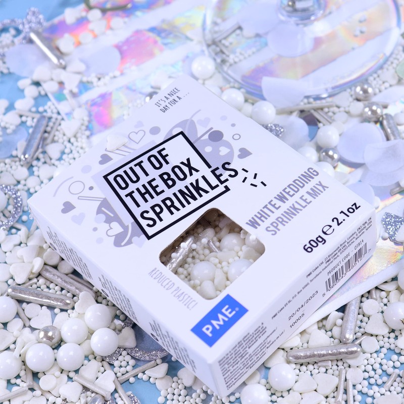 PME Out the Box Sprinkle Mix, White Wedding