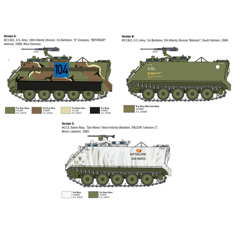 Italeri 6753 1:35 M-113 APC - Modellbau, Bausatz, Standmodellbau, Basteln,