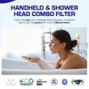 Crystal Quest Luxury Shower Power Handheld & Shower Head Combo