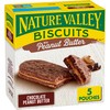 Nature Valley Biscuit Sandwiches, Chocolate Peanut Butter Snacks, 5 ct,