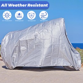 Homiton Tarp Waterproof Heavy Duty 8’ x 10’, Tarps 14 Mil Thick Tear and UV Resistant Outdoor Tarp with Grommets and Reinforced Edges for Camping Tent Roof (8 x 10 FT)