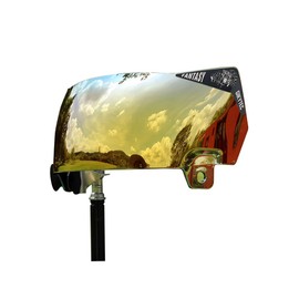 GIKYTEC Football Helmet Visor Anti-Fog Scratch Resistant Used for riddell Speed Flex Helmet for Youth & Adult (revo Bronze Gold Anti-Fog)