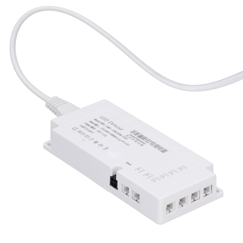 LED Cabinet Light Power Supply Integrated 6‑Bit Jump Wire 12V