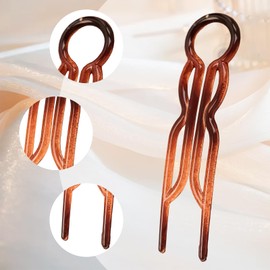 8 PCS French Hair Pin for Women,U Shaped Hairpins,with 4 Spiral Clips,Firmly Fixed,Simple and Convenient to Use,for Daily Wear,Casual Parties and Weddings,for Women Hairstyle Accessories