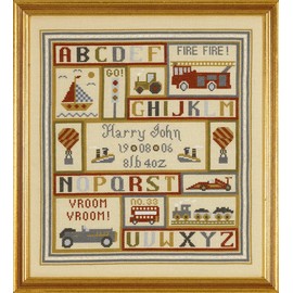 Historical Sampler Co. Get Set Go Birth Sampler Cross Stitch