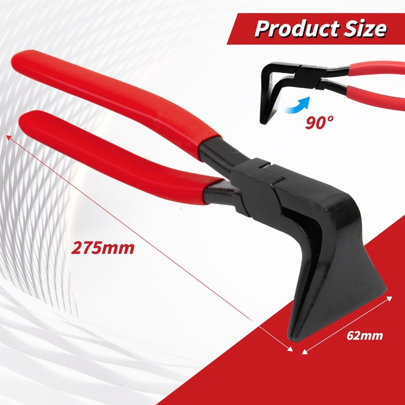 90° Folding Pliers, Sheet Metal Bending Pliers, Black Burnished Carbon