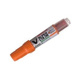 Pilot V-Super Color Medium Tip Bullet Marker (Pack of 10) - Orange