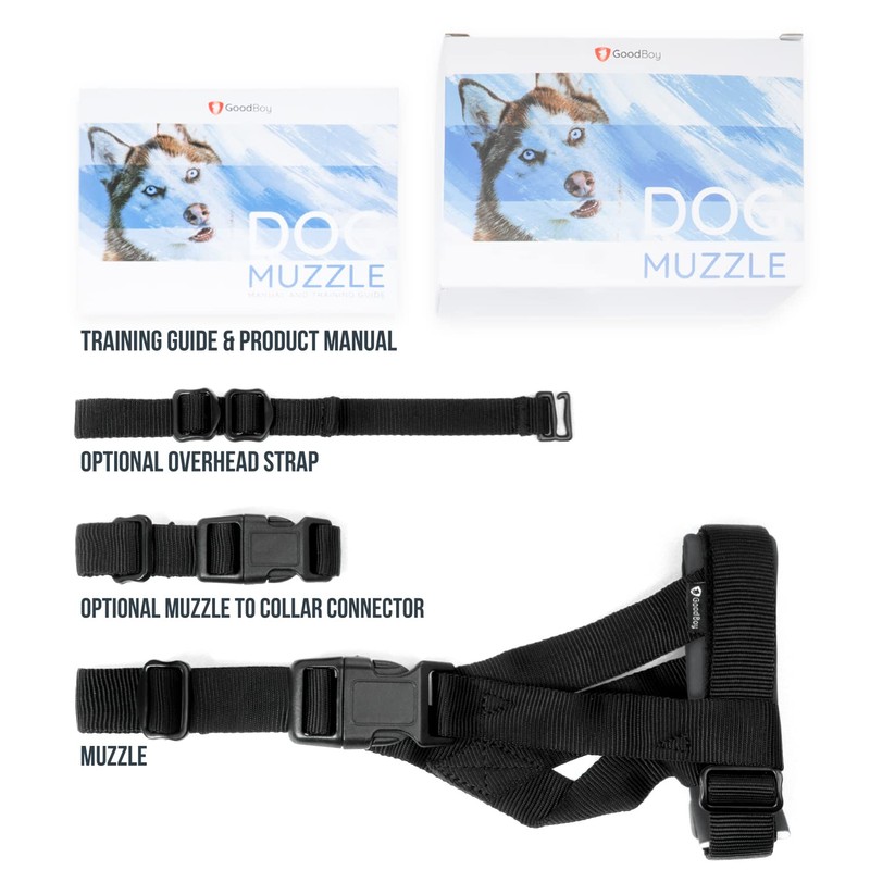 Gentle Muzzle Guard for Dogs - Prevents Biting and Unwanted