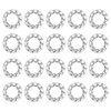 sourcing map M8 20Pcs Internal Tooth Washers, 304 Stainless Steel