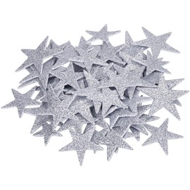 GORGECRAFT 150 Stück 3 Größen Sternaufkleber Aus Schaumstoff EVA Selbstklebend Glitzernd Silberne Sterne Wandaufkleber Weihnachtsaufkleber Für Sammelalben Grußkarten Dekoration Abschlussfeier Kunsthan